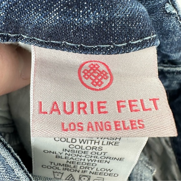 Laurie Felt Embroidered Boot Cut Jeans - Blue and Gold - Picture 9 of 10